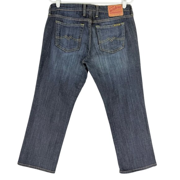 Lucky Brand Women's Low Rise Straight Leg Regular Fit Blue Crop Jeans Size 6/28 - Picture 2 of 10